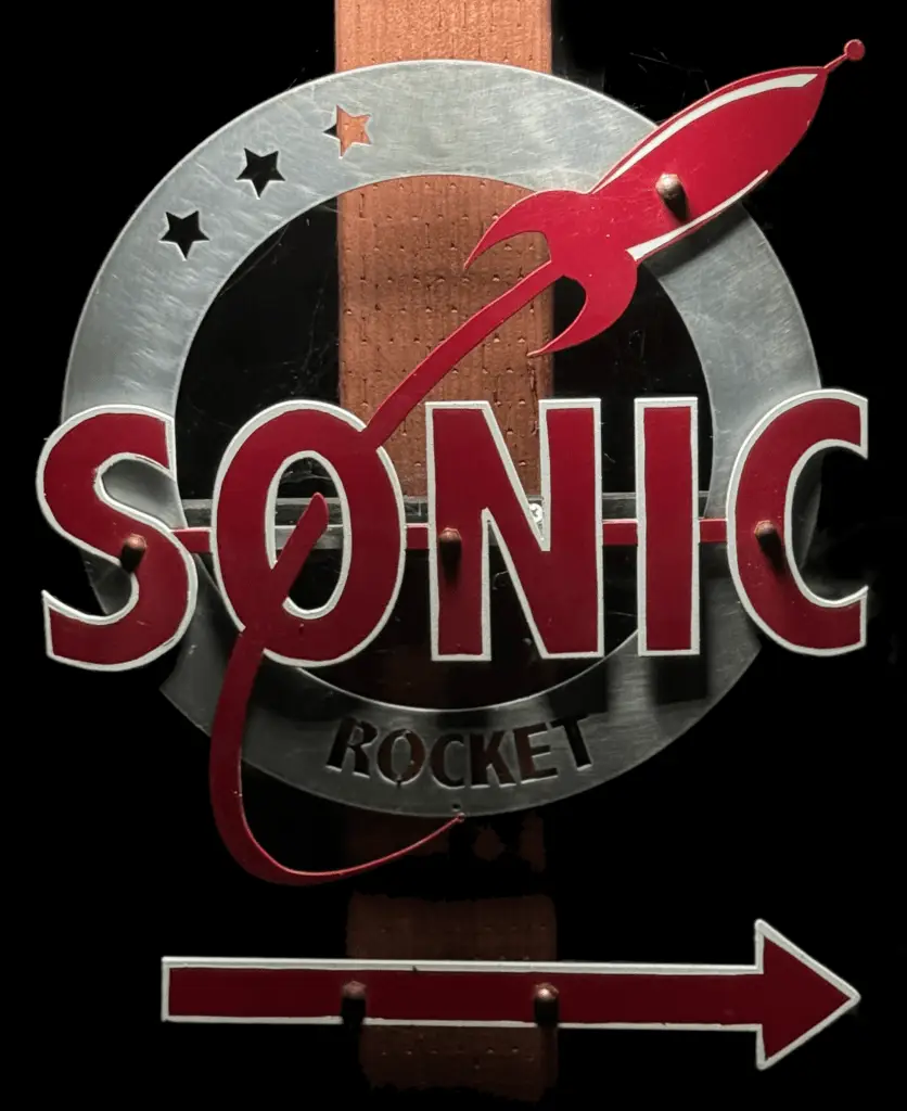 sonic-rocket recording studio sign