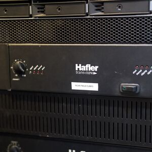 Hafler Trans·nova near-field power amps