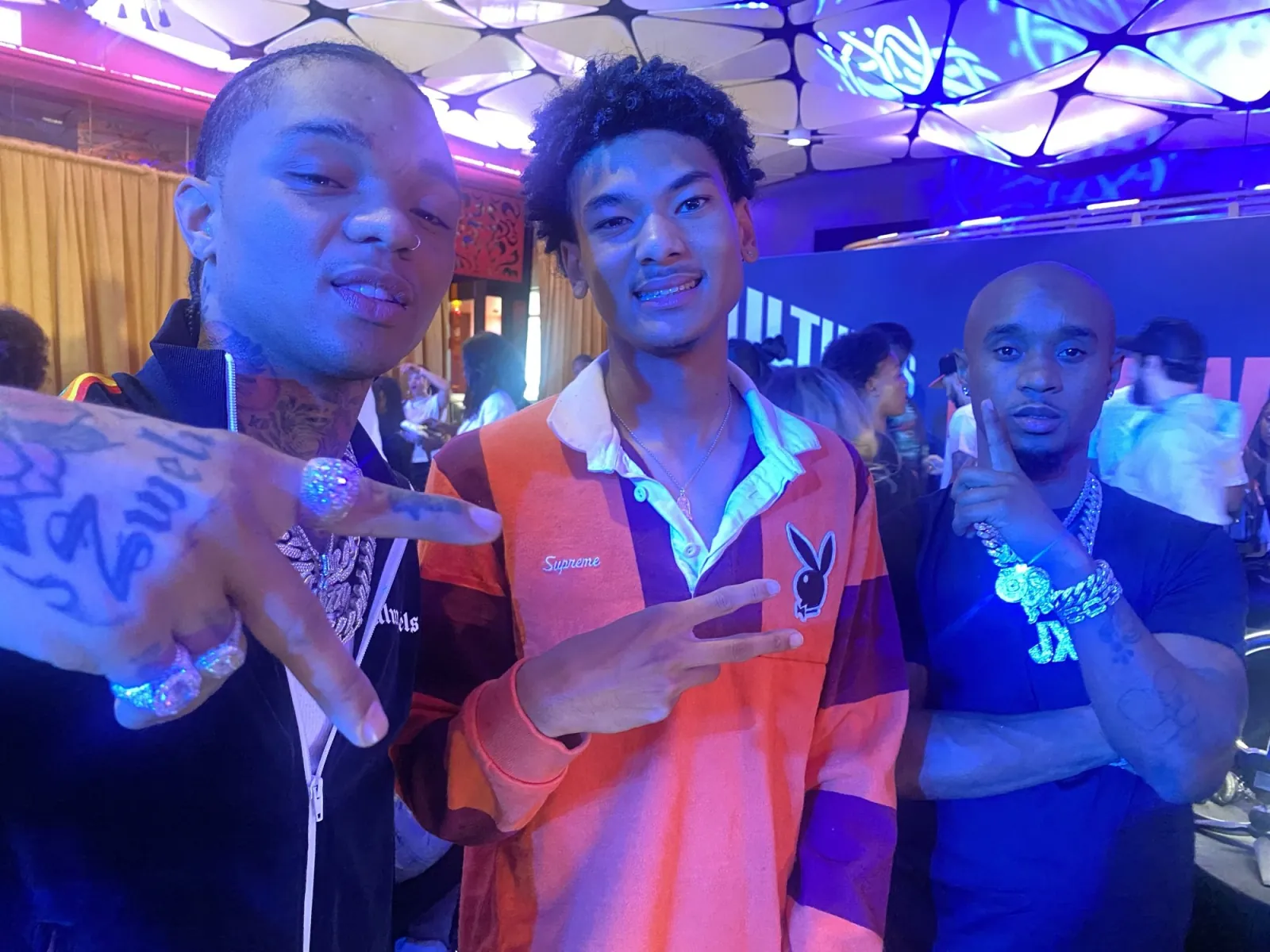 Kai McGilvery with friends at the BET Awards, 2022